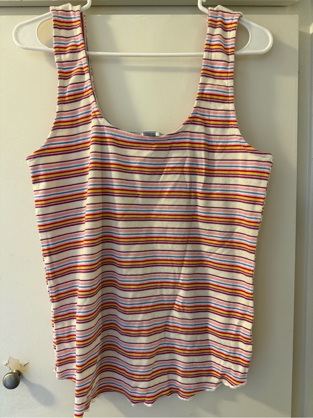 Rue21 vintage y2k Women’s Multicolor Striped Tank Top - Pink